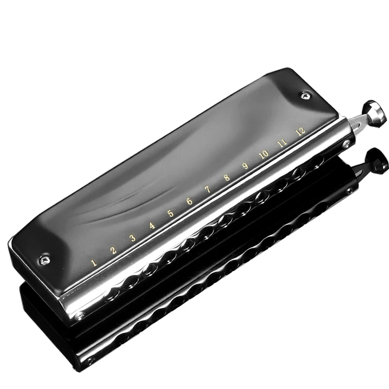 Chromatic Harmonica JDR GM-0648 12 Holes Mouth Organ Armonica Professional Instrument Lovers Harp Chromotic Music Instrumentos