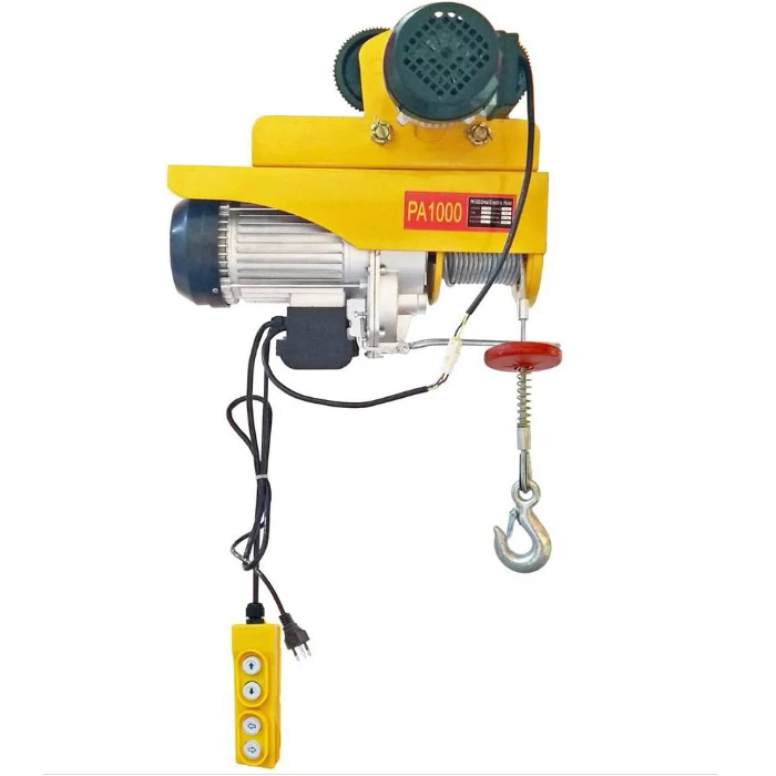 CE hot sale wholesale factory price portable 220v 800kg mini wire rope electric hoist winch