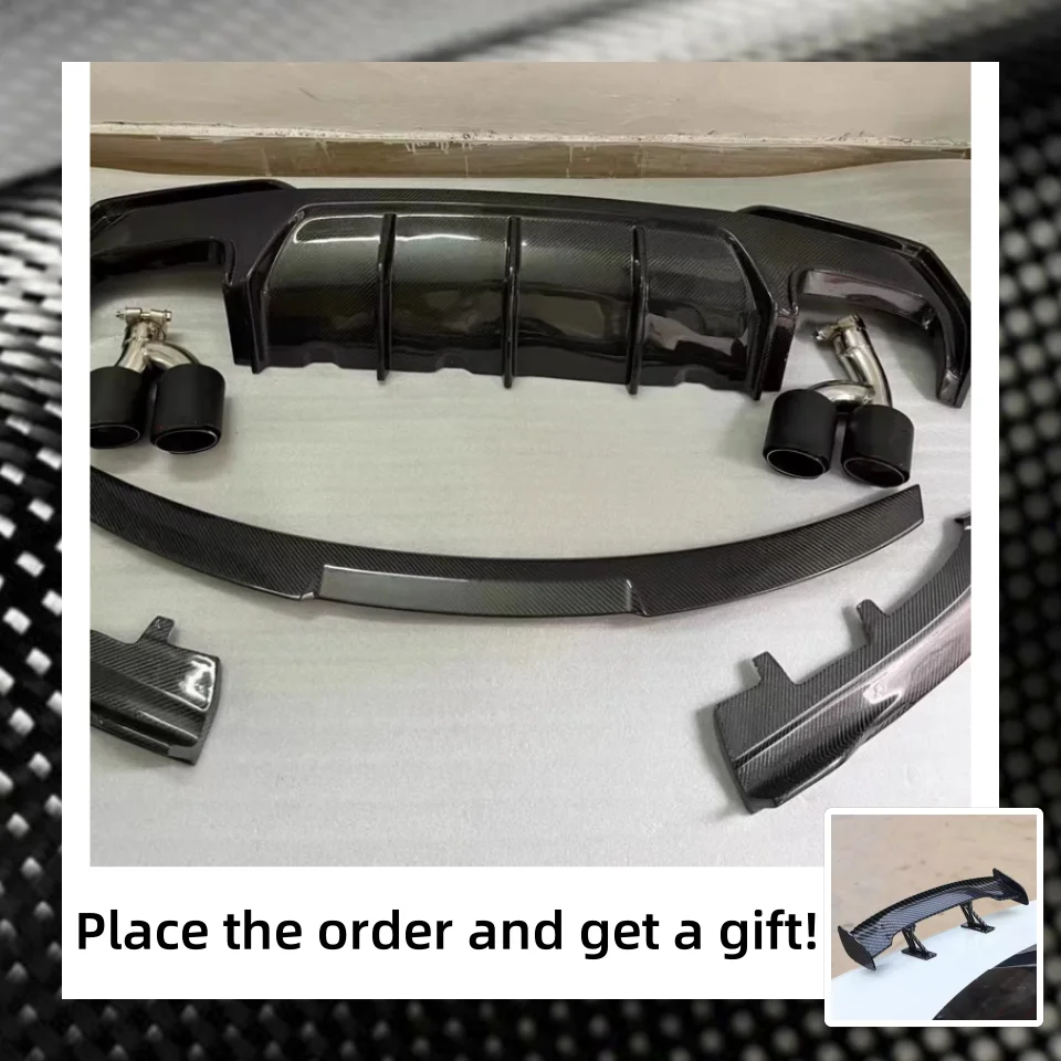 

Real Carbon Fiber Body kit for BMW 4 Series G22 Two-door car front shovel rear lip Tail wing side skirt tail throat