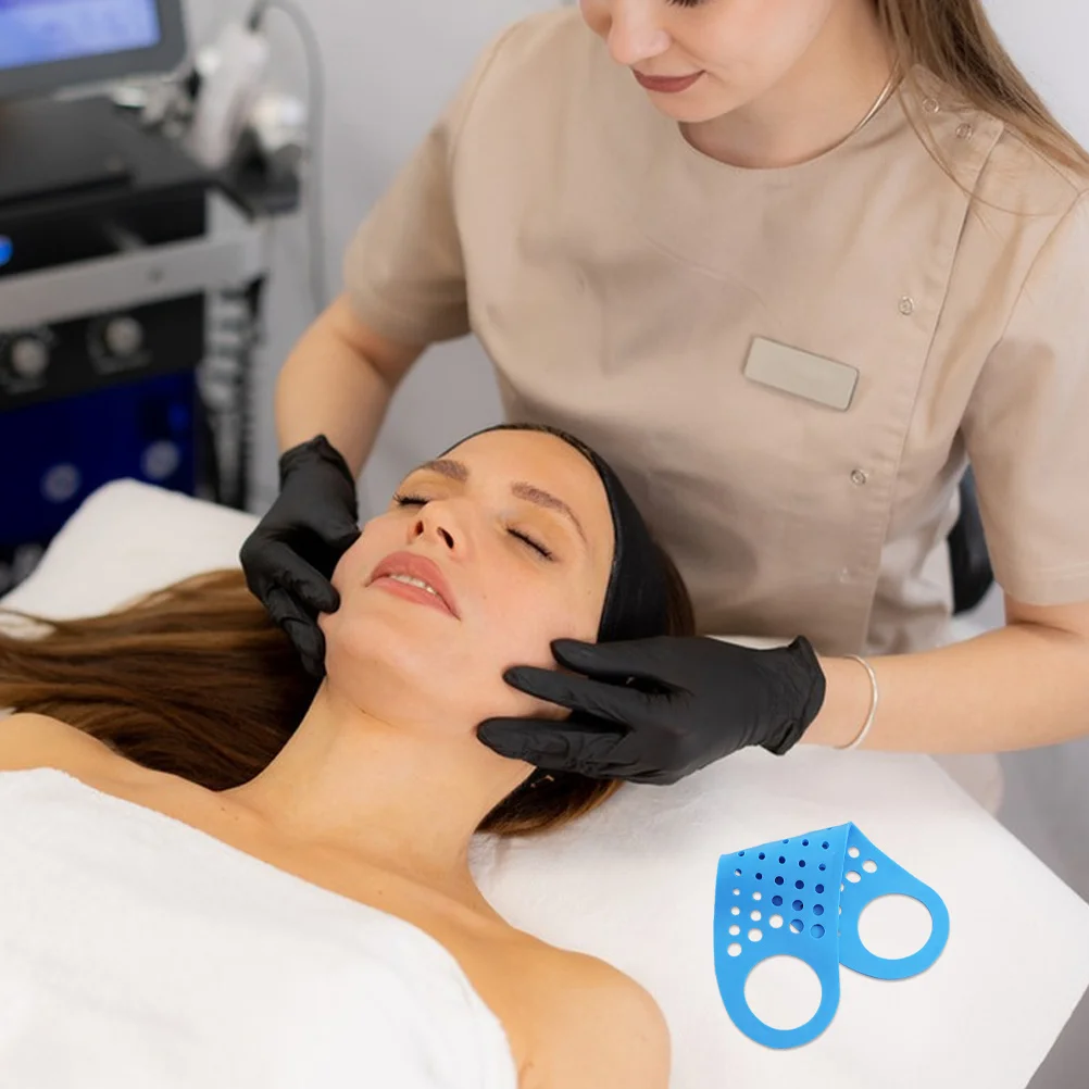 2 個のフェイスリフティングバンドシリコーンあごストラップネックリフトテープ顎シェイパー二重あごリデューサー顔の引き締め