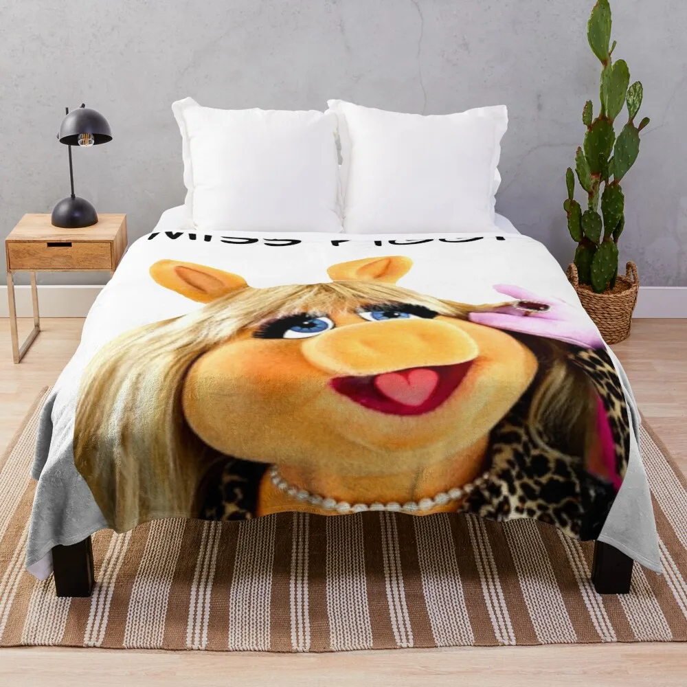 Miss Piggy Muppet Throw Blanket for winter Bed Fashionable Blankets For Baby bed plaid Blankets