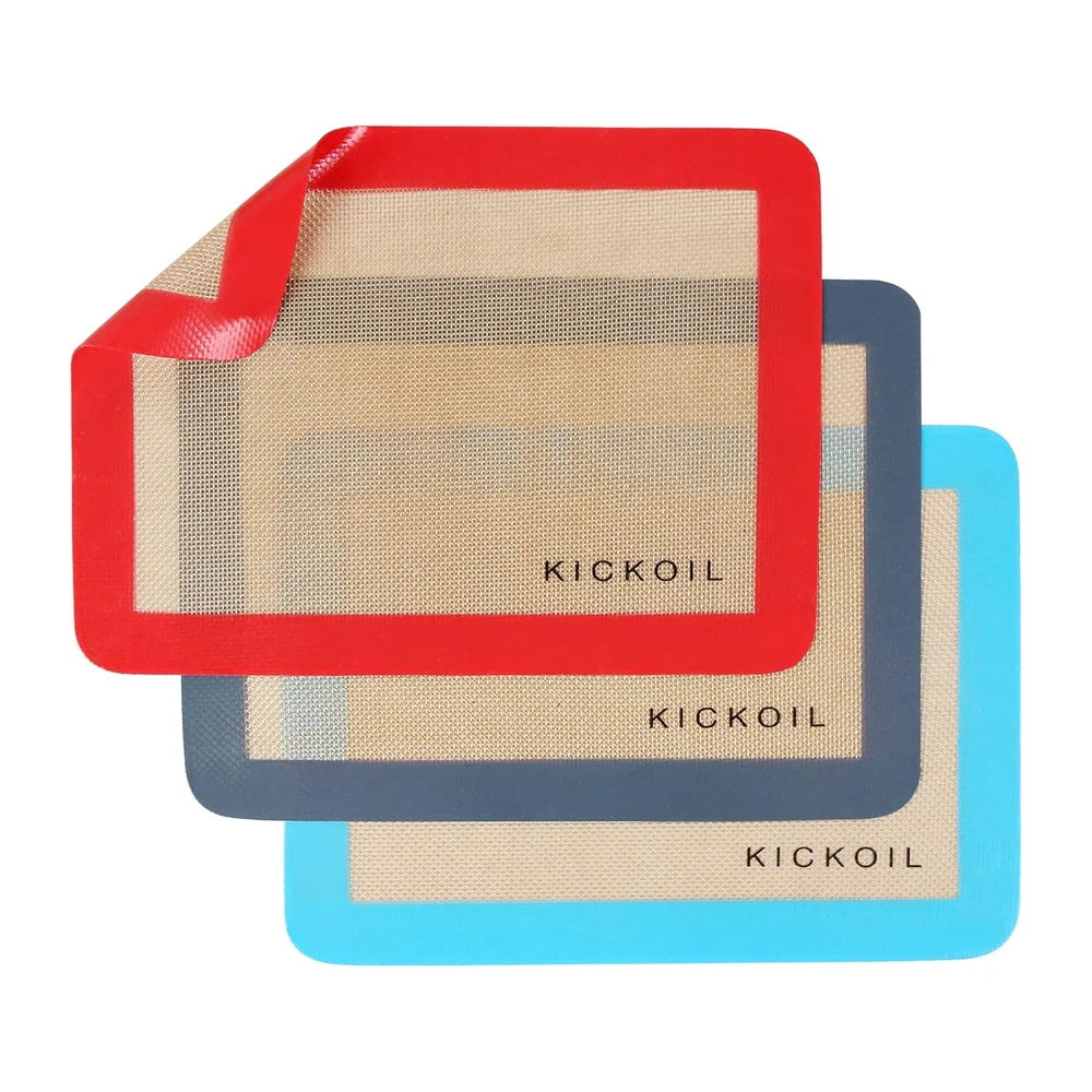 3 Pack Silicone Baking Mats Quarter Sheet Baking Mats Non Stick Silicone Oven Liners