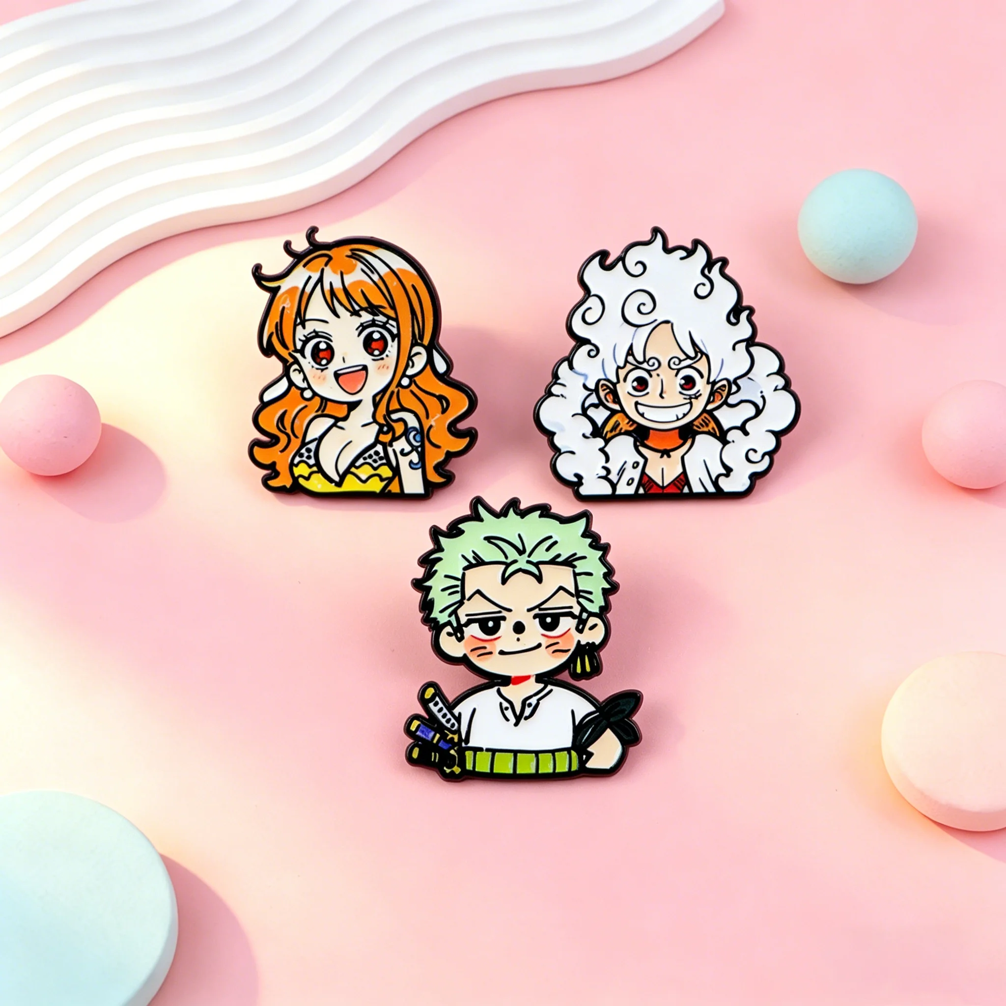 Niedliche Jungen-Emaille-Pins, Manga-Anime-Broschen, Cartoon-Abzeichen für Rucksäcke, Jacken, Hüte, Retro-Kollektion, Geschenke, Cosplay-Accessoires