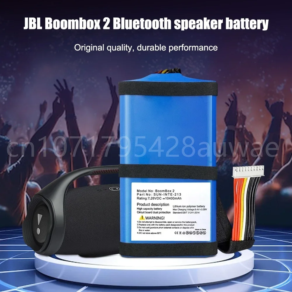 10400mAh Replacement Battery SUN-INTE-213 SUN-INTE-21 for JBL Boombox2 Boombox 2 Player Speaker Bluetooth Batteries