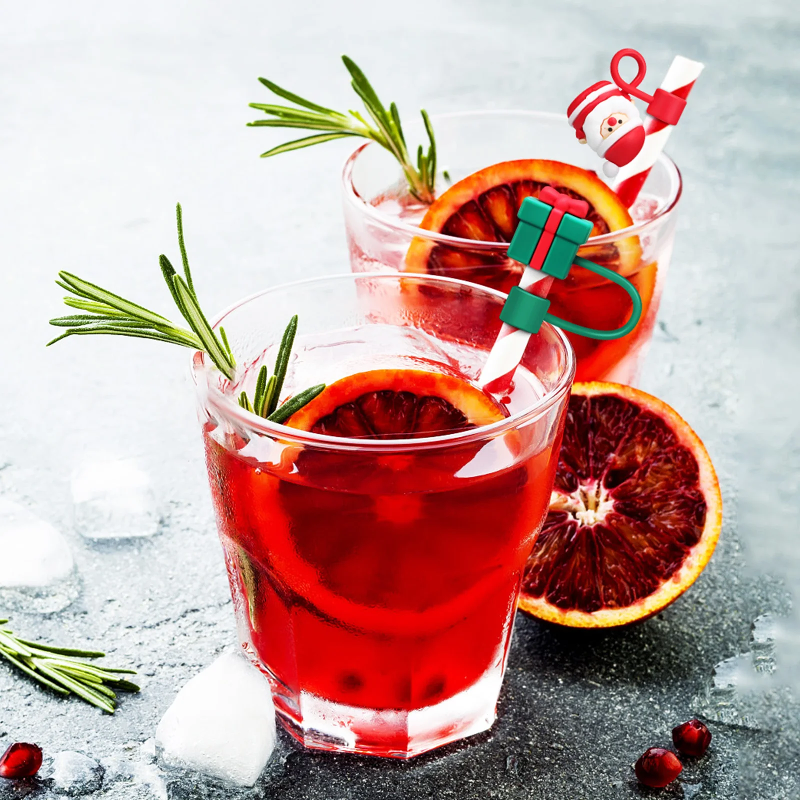 

6 pcs Reusable Silicone Covers For Drinking Tips Protector Caps Straw Adorable Straw Stopper Stoppers Decor Stoppers