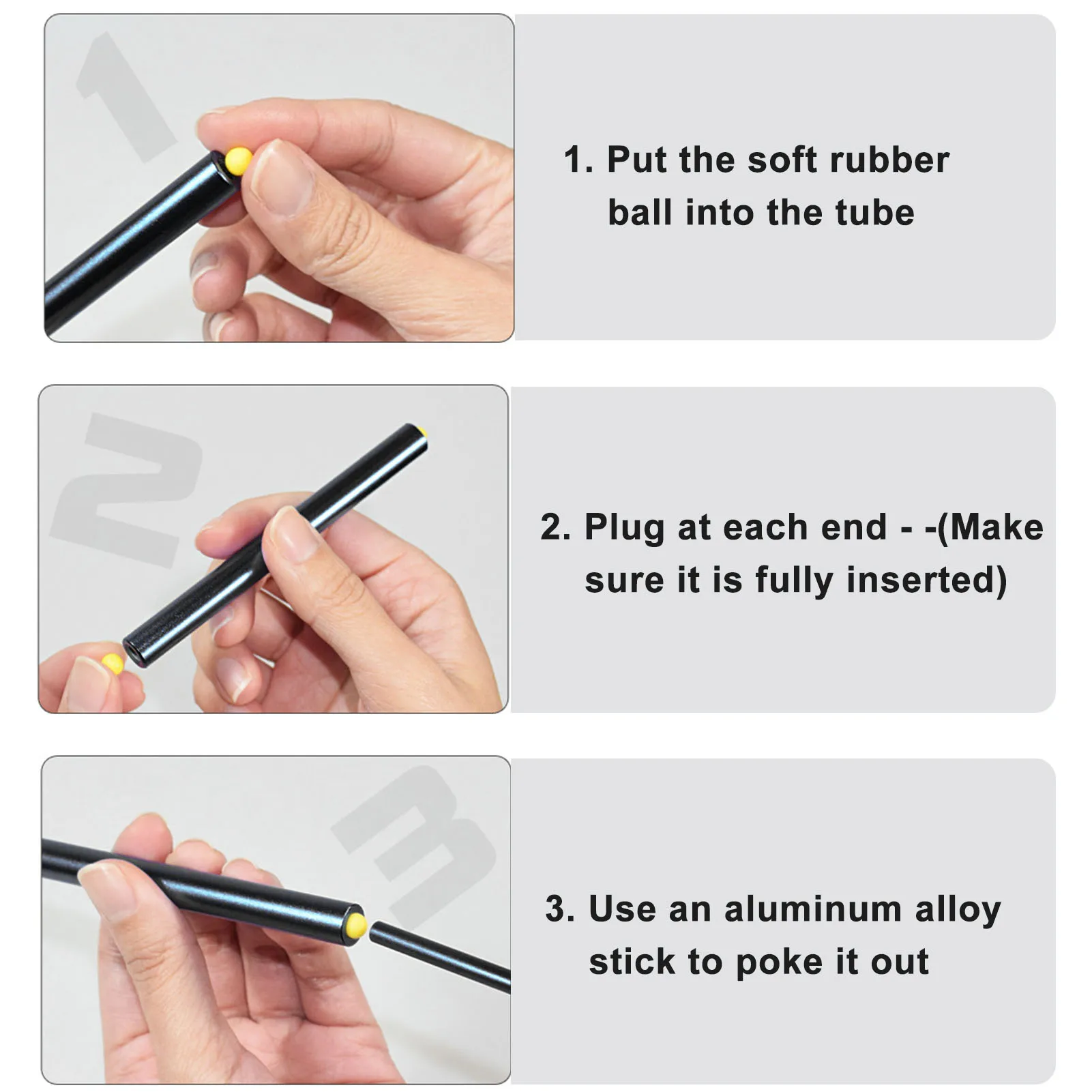 قاذفة الكرة والدبابيس كرة صغيرة مطلق النار في الهواء الطلق ألعاب أطفال سبائك الألومنيوم تقليد الخيزران الحرف ألعاب مثيرة للاهتمام #2