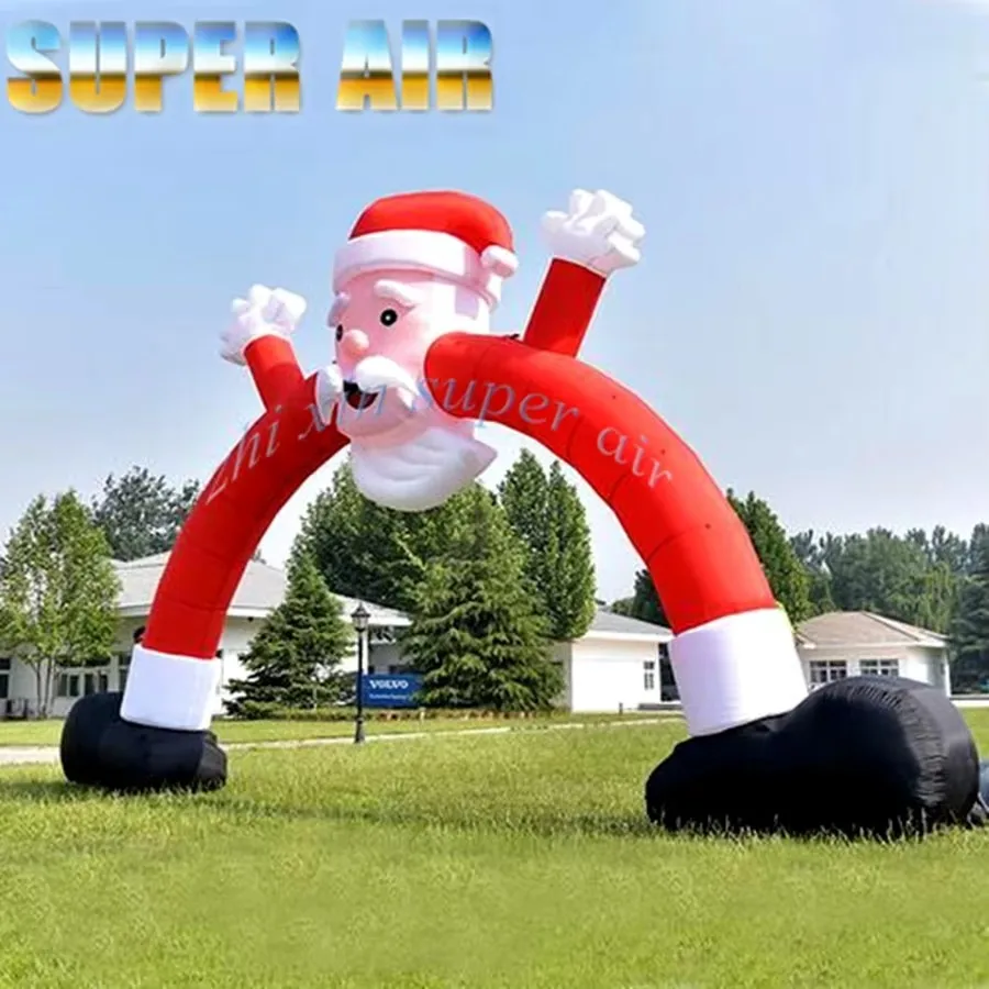 2025 Hot sales Happy beautiful santa claus arch inflatable Christmas Arch For Decoration