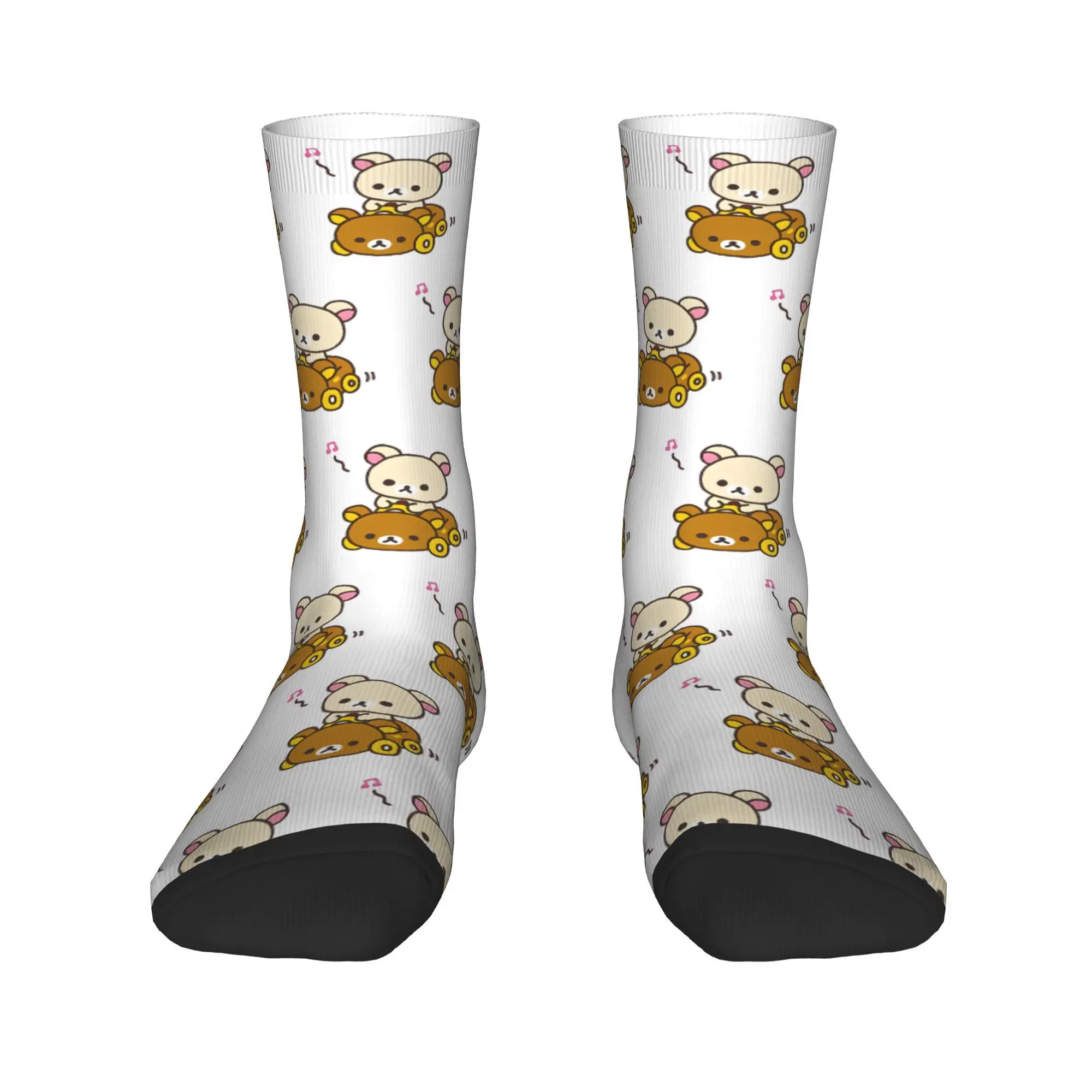 Unisex Korilakkuma Outfits Socks Car Drive Rilakuma Sweat Absorbing Socks Comfortable For Party Wear