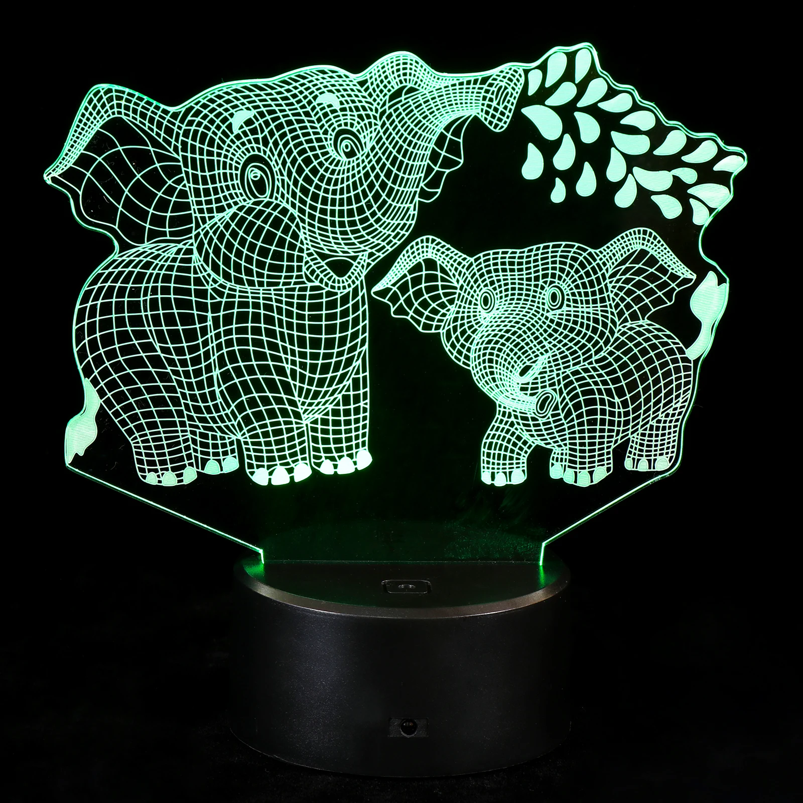

Elephant 3D Light Desktop Lamp Creative Decor Bedroom LED Colorful Led Light Lights USB Powered Warm Glow