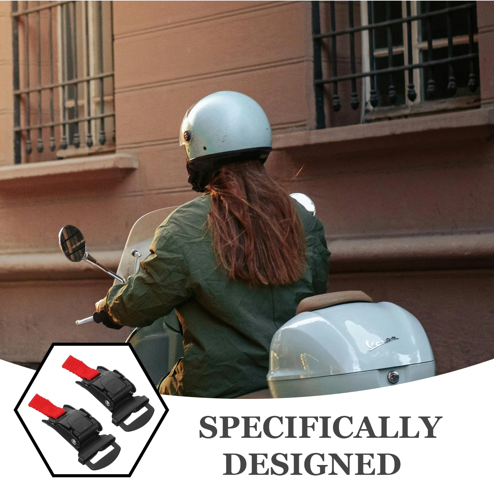 

2Pcs Motorcycle Buckles Pull Rope Safety Hat Buckle Replacement Adjustable Accessories Secure Fit