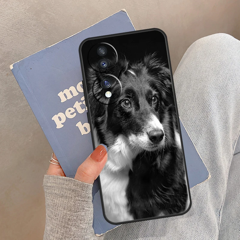 Border Collie Dog Case For Huawei P40 P20 P30 Lite Nova 9 5T P Smart Honor X9a X7 X8 50 70 Magic5 Pro Cover