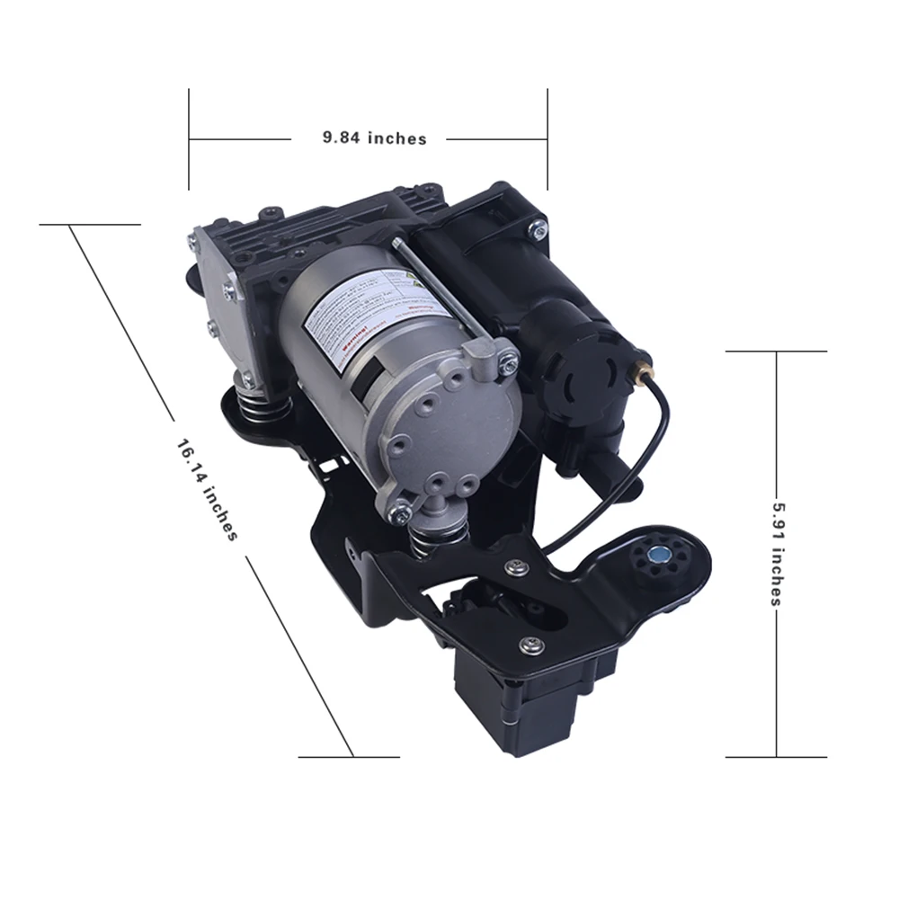 Air Suspension Compressor For BMW E70 E71 Series X5 2007-2013 X6 2008-2014 with Bracket Solenoid Replace 37206859714 37206799419