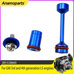 Bypass nozzle of barbell oil diverter for GM 3rd and 4th generation LS engines