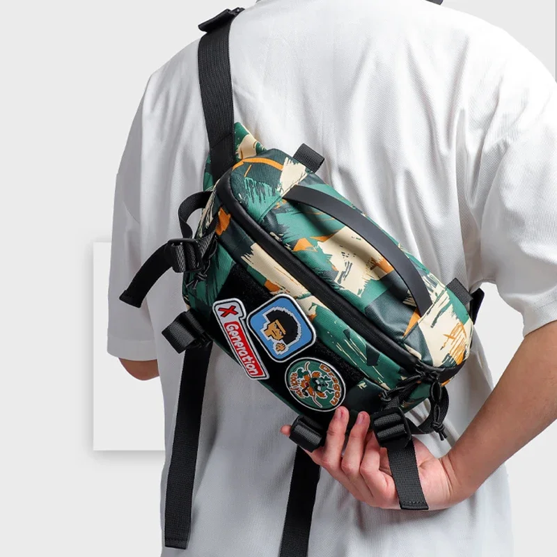 Lightweight Camouflage Cartoon Chest Bag Unisex Crossbody Shoulder Waist Bag Outdoor Daily Phone Storage Men Women Bags Small view 5
