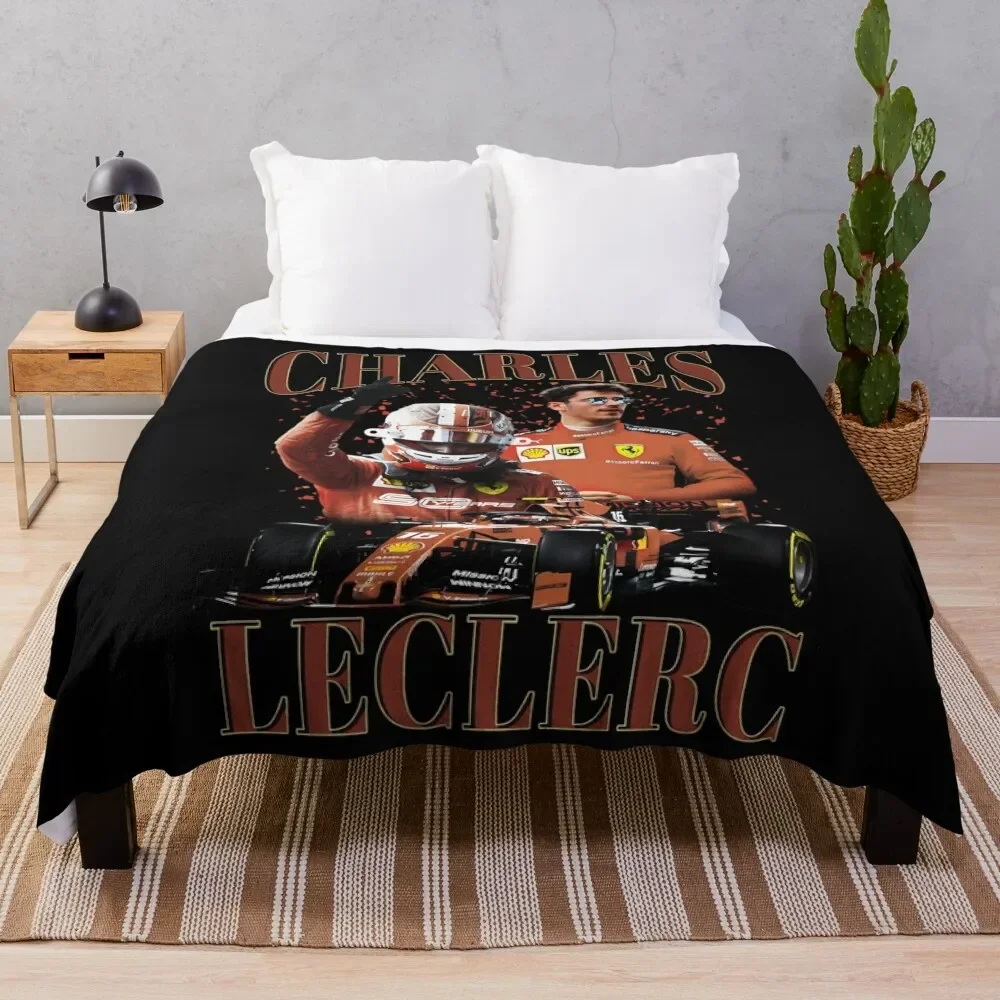 

Charles Leclerc Victory Throw Blanket warm for winter Luxury Thicken Summer Blankets