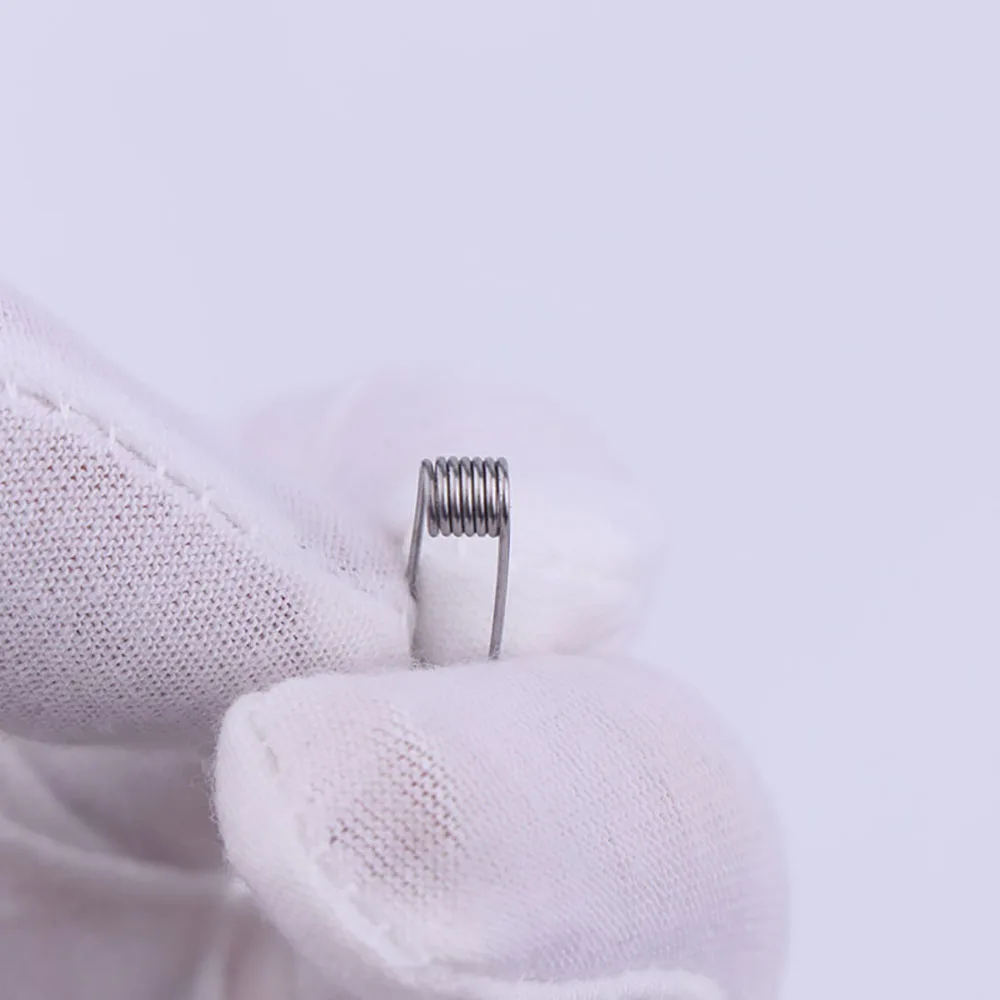 XFKM 100 قطعة A1/SS316L MTL لفائف rda rta rdta لفائف سلك لفائف مسبقة الصنع ملفوف مسبقًا سلك تسخين المقاومة اللف