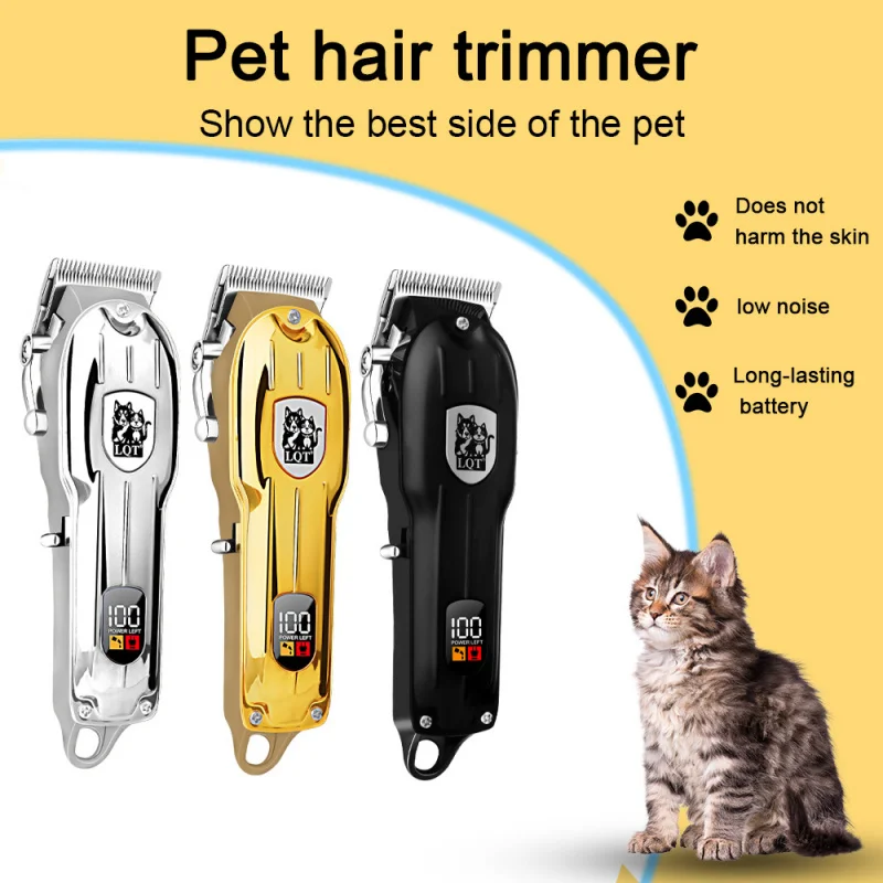 

Pet Grooming Device High Power No Hair Jamming Cordless Animal Trimmer Kit