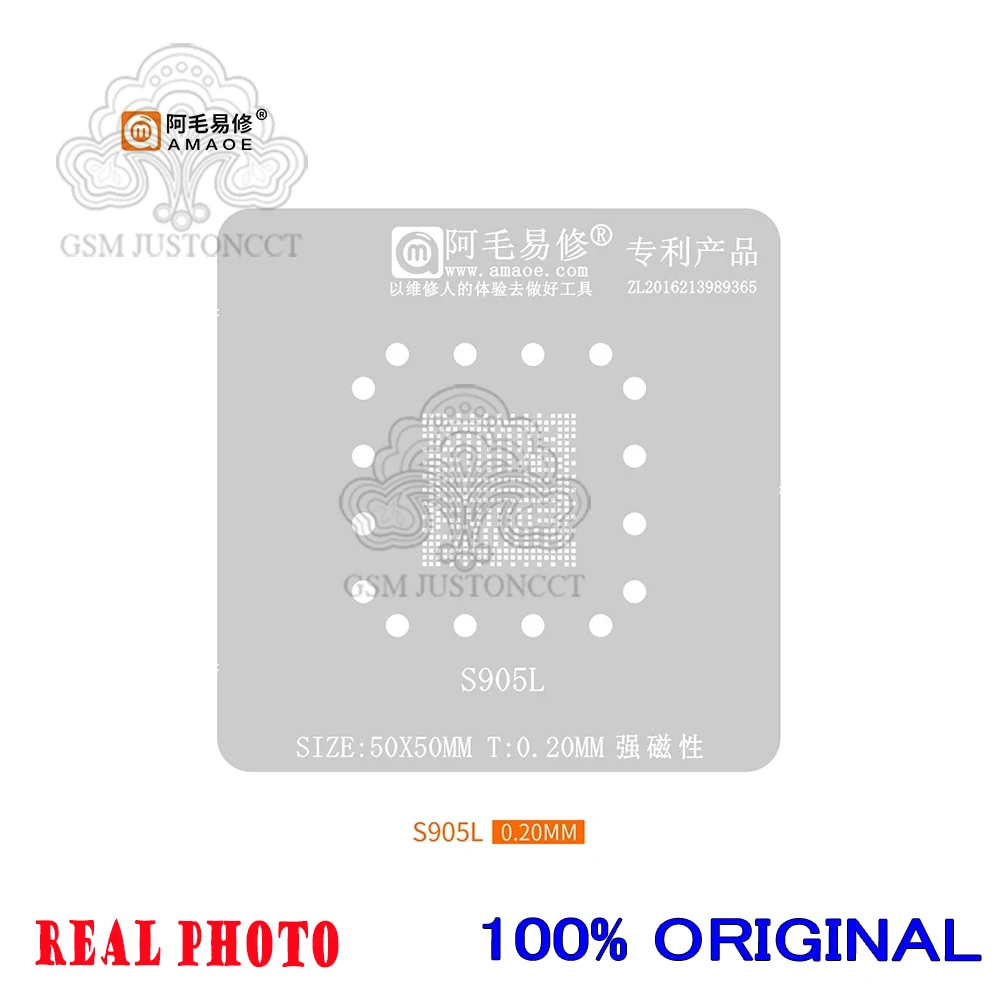 Amaoe-BGA Reballing Stencil for Amlogic S905L/905Z Smart TV Box, Main Control Chip, Tin Planting Template, S905X4