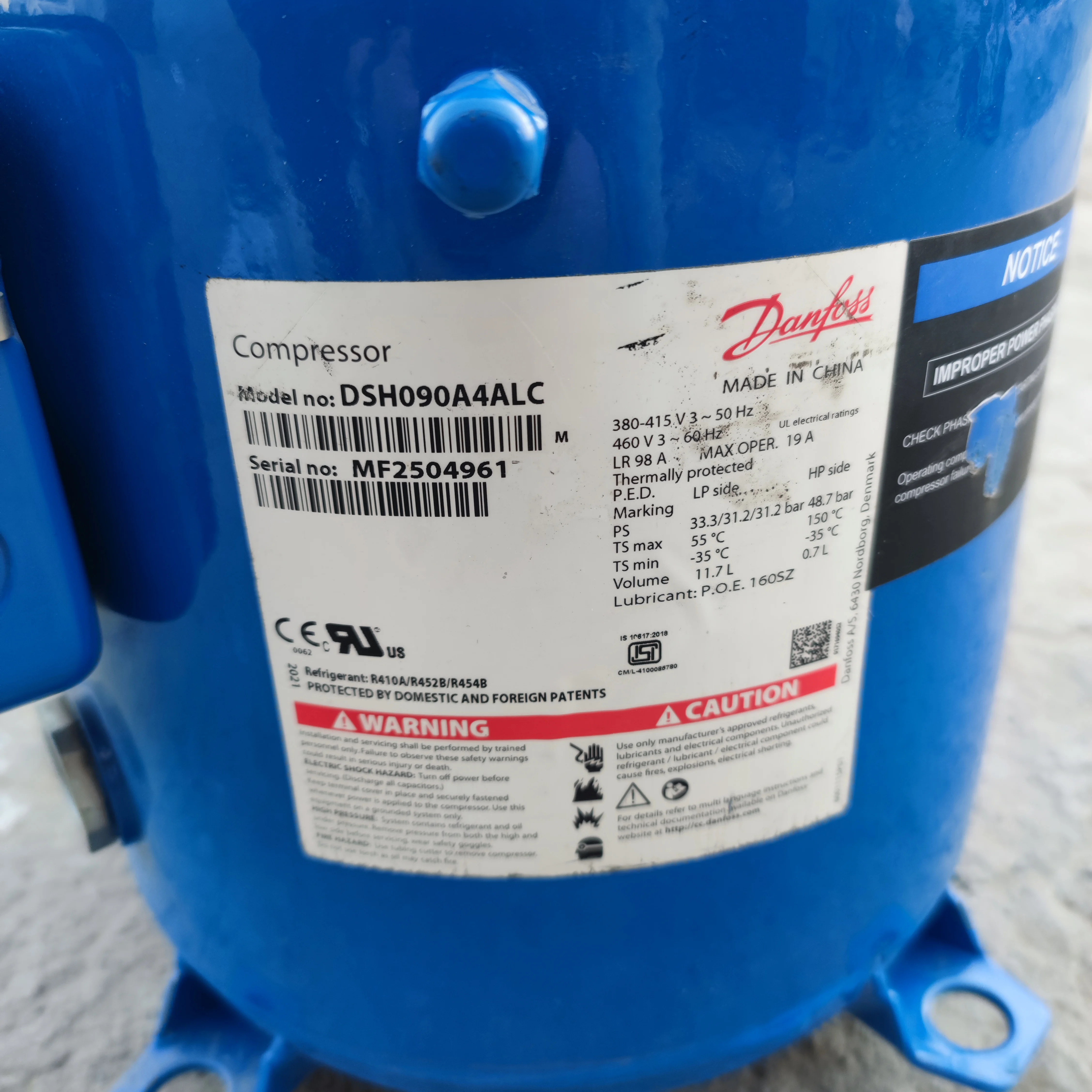 Hot Hot Selling MTZ64HM4CVE Danfos Compressor Refrigeration Unit Accessories