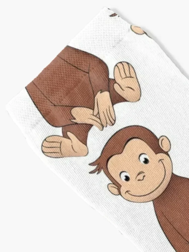 Curious George Socks hiphop short sport basketball Socks Women Men's