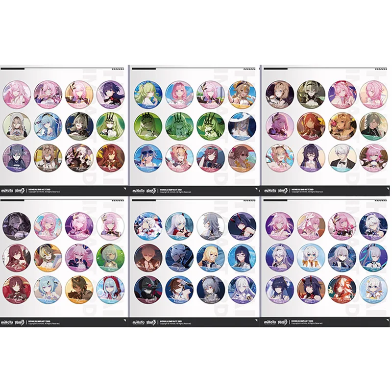 

Sunsyea Honkai Impact 3rd Official Merch miHoYo Original Authentic CG Series Badge Set 12 Pieces Vol 1 Vol 2 Vol 3 Vol 4 Vol 5