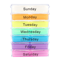 Medicine Weekly Storage Pill 7 Day Tablet Sorter Box Container Case Organizer