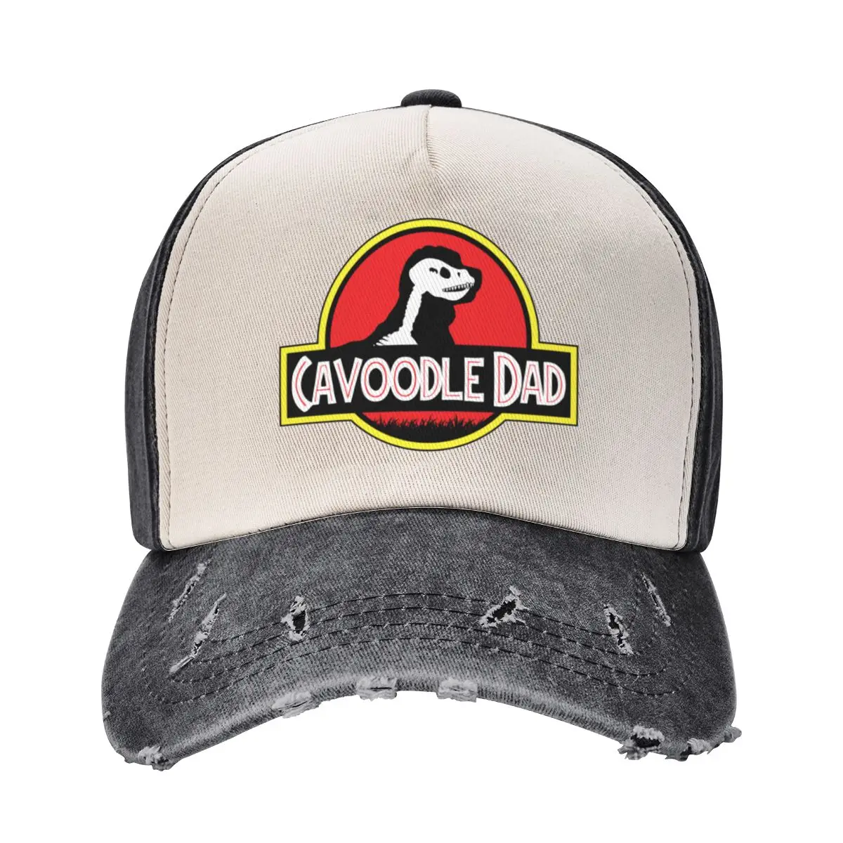 

(For Bright Background) Jurassic Cavoodle Dad Baseball Cap Vintage Sunhat Winter hat Sports Cap Women's Golf Wear Men's