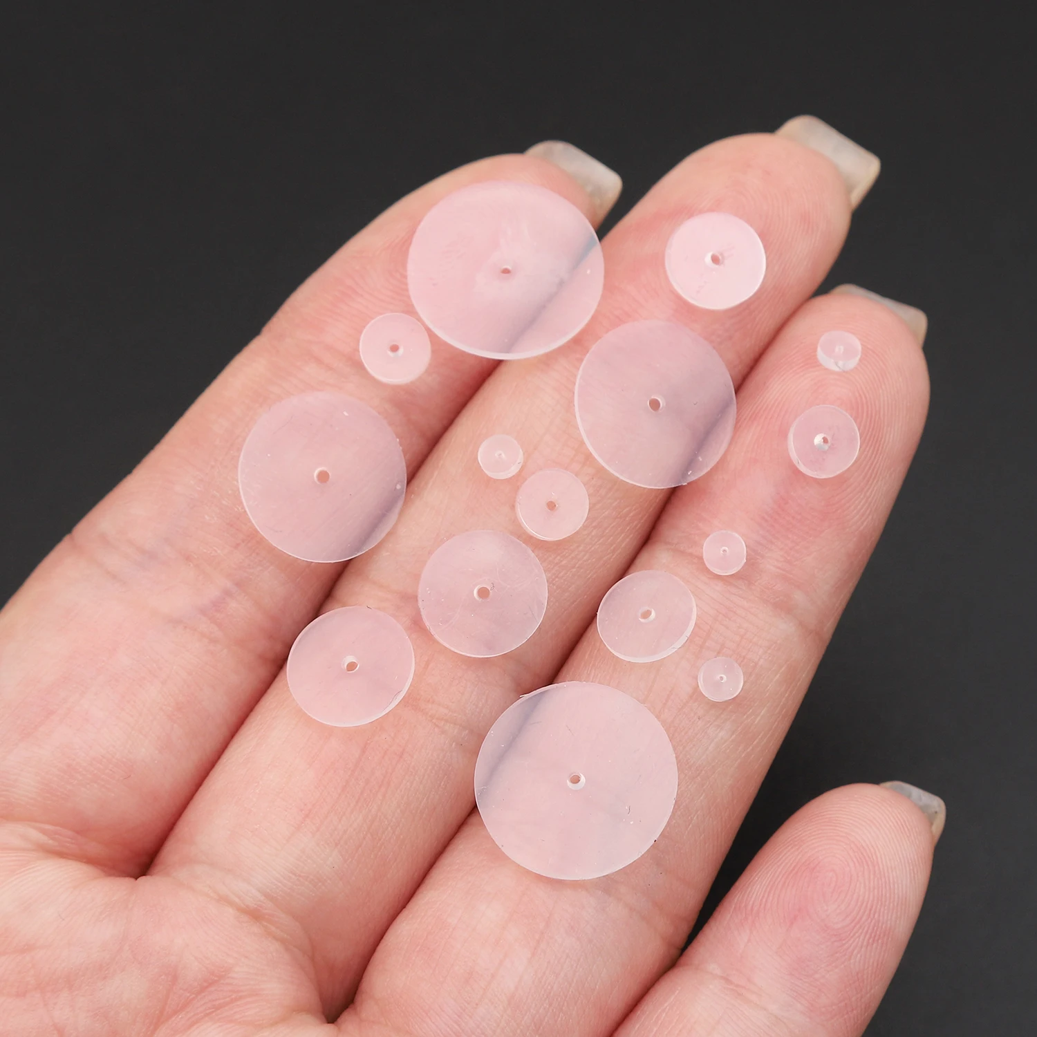 6-50Pcs 3/5/7/9/12/14mm 투명 귀걸이 백 패드 투명 실리콘 컴포트 귀걸이 쿠션 바디 피어싱 바 액세서리