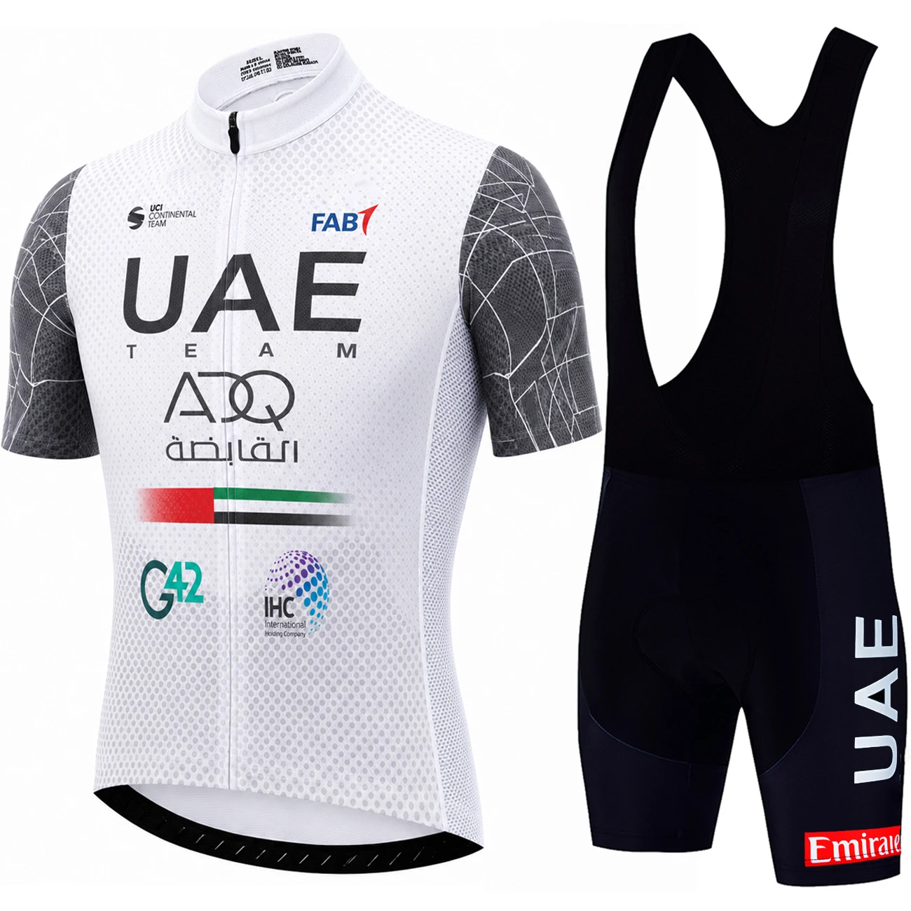 Men Accessories Uae - ชุดปั่นจักรยานผู้ชายจากยูเออี สปอร์ต เสื้อเจอร์ซีย์ปั่นจักรยานพร้อมกางเกงบิบ ชุดปั่นจักรยานสำหรับผู้ชาย ชุดยูนิฟอร์มปั่นจักรยาน อุปกรณ์เสริมจักรยานเสือภูเขา