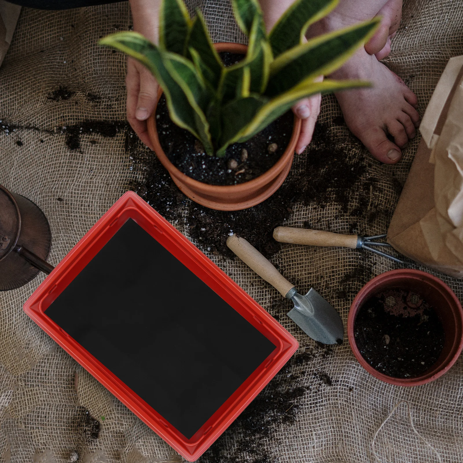 

1Set Automatic System Capillary Mat Absorbent Felt Cloth Cushion for Indoor Potted Plants DIY Self Device