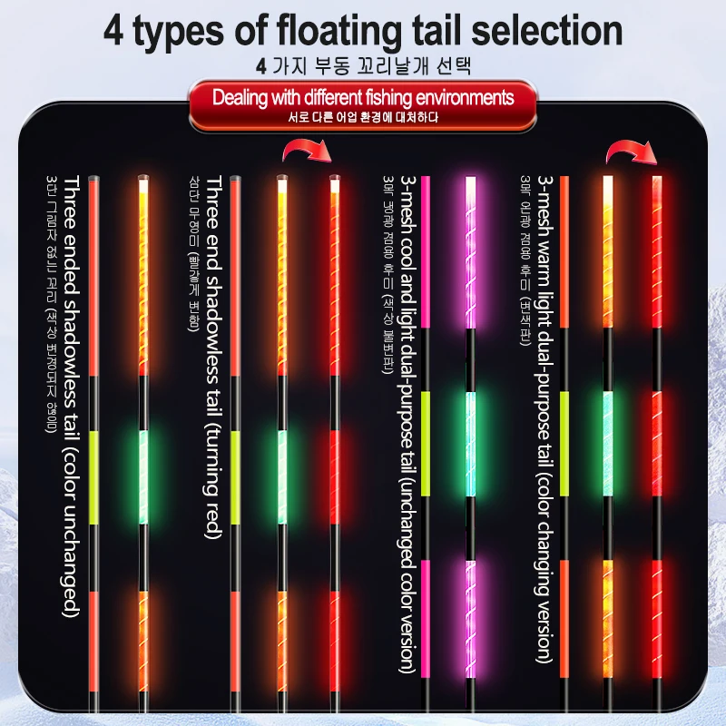 Boya luminosa con sensor de gravedad y USB para pesca nocturna - imagen 3
