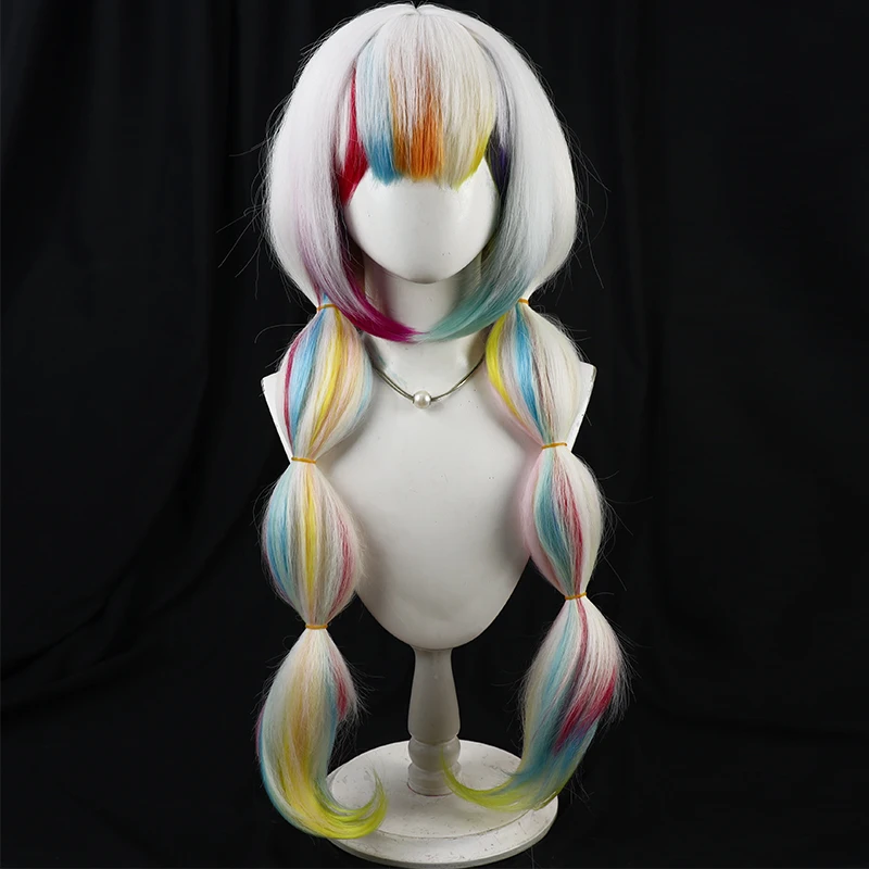 Jogo mágico menina bruxa julgamento jougasaki noa cosplay peruca resistente ao calor cabelo sintético dia das bruxas