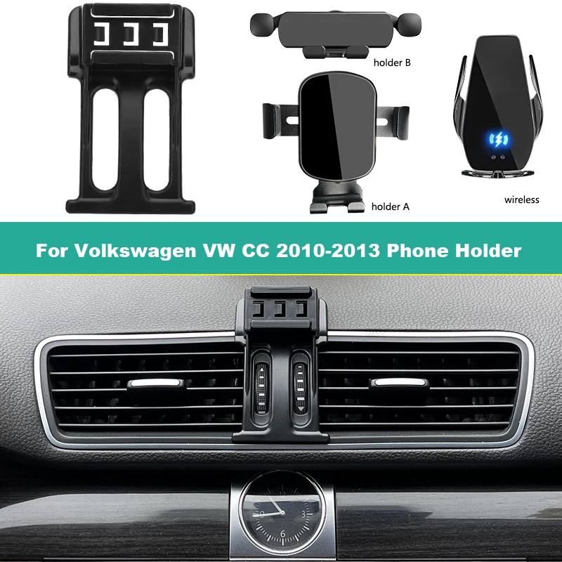 

Gravity Car Phone Holder For Volkswagen VW CC 2010-2013 Special Fix Bracket Base Support Smartphone Wireless Charging Stand