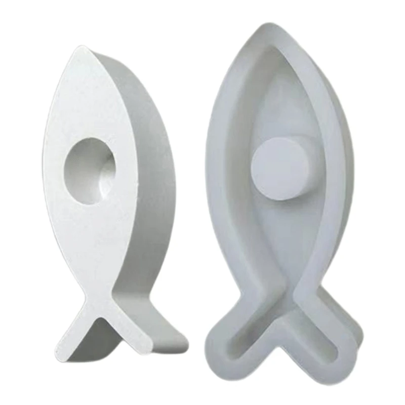 

Holder Resin Molds Fish Candlestick Holder Silicone Mold Unique