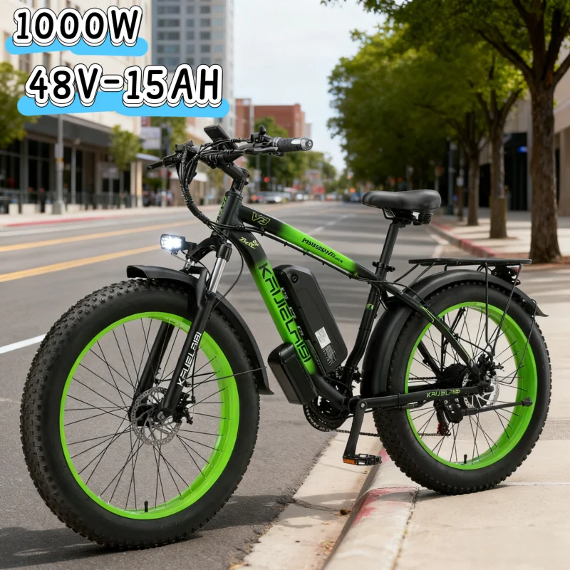 

Display electric bike, 1000W powerful motor 48V 15AH lithium battery 26-inch lifestyle and travel trend adult electric bicycle