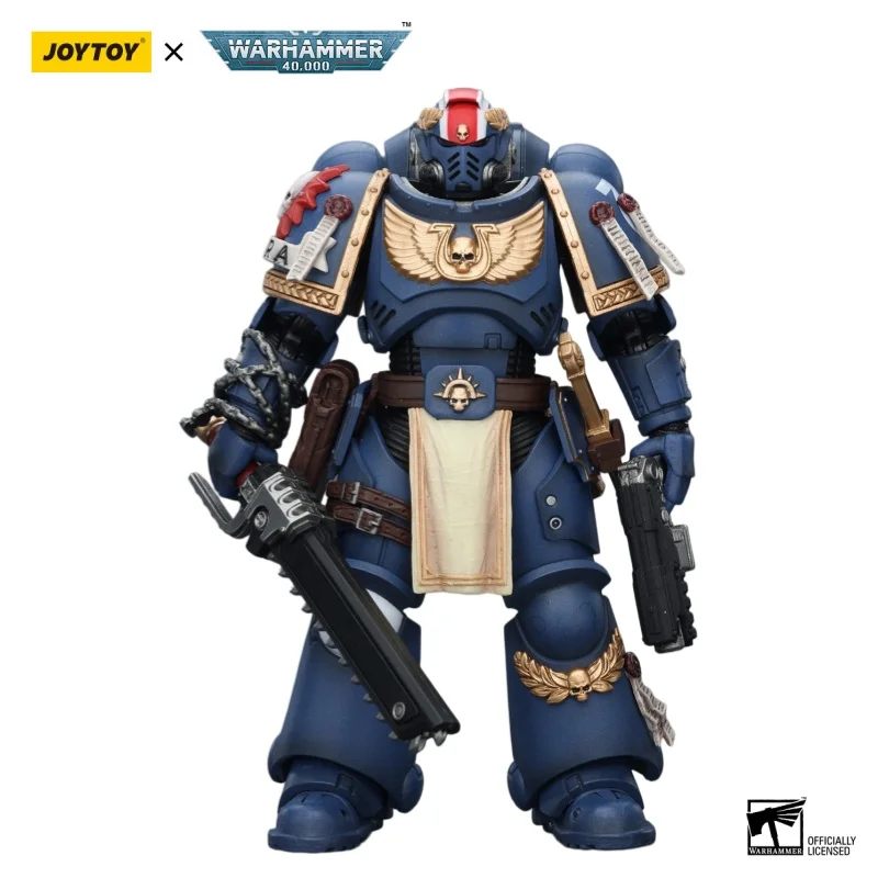

Фигурка JOYTOY Warhammer 40000/40k Ultramarines Titus с лаврами победы, модель для коллекции, подарок, украшение