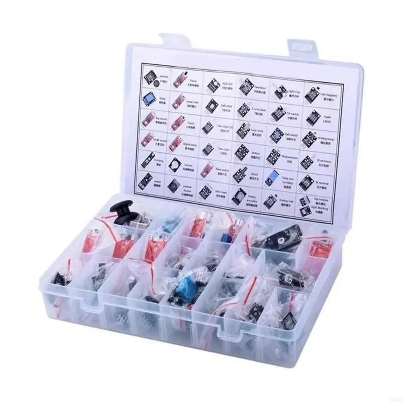 

X6HB ABS Enclosed Sensorings Collection With Organized Case For DIY Programming Tasks