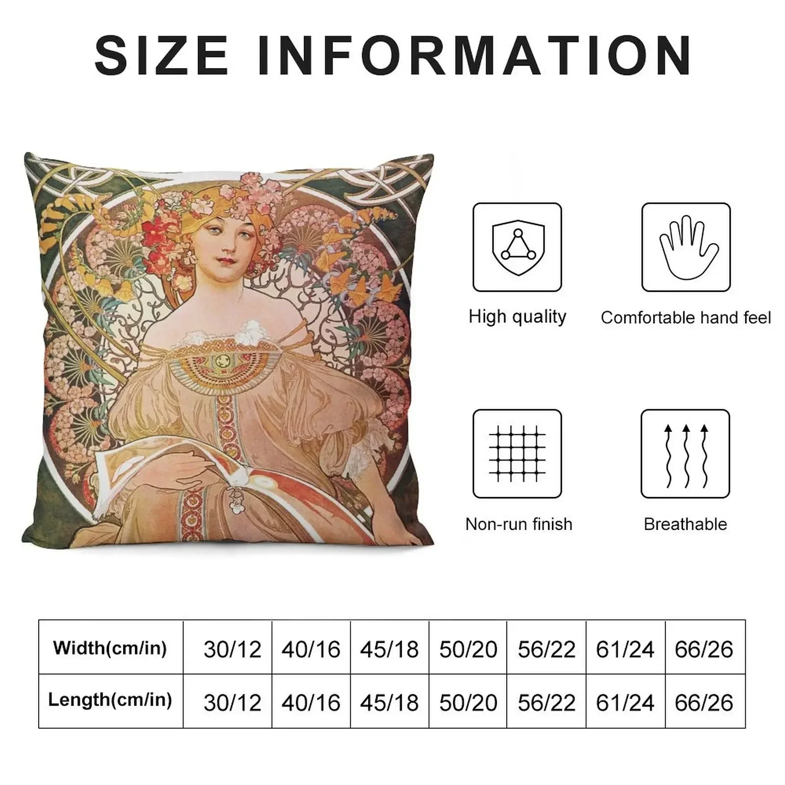 Alphonse Mucha - Daydream Throw Pillow Cushion Cover Pillow Cases autumn decoration Christmas Covers For Cushions pillow