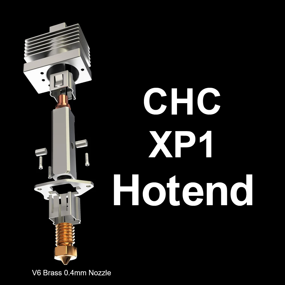 BLV CHC XP1 Hotend met hoog debiet Slijtvast verwarmingsblok voor Bambu Lab X1 P1-serie P1S TZ P1P X1E X1C 3D-printers