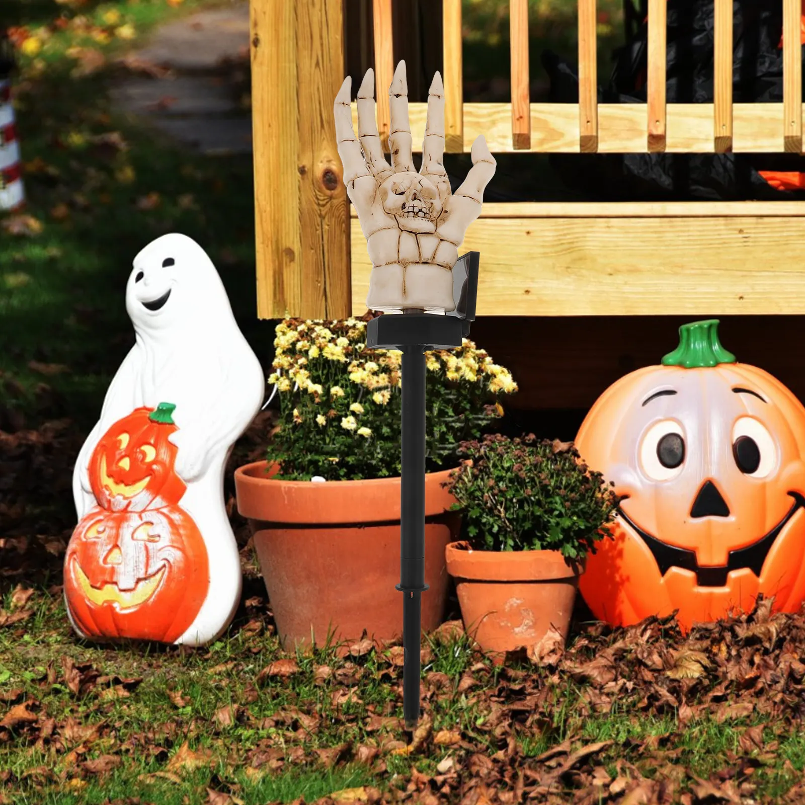 Halloween Solar Stakes Outdoor Decor Garden Decoration Lights for Yard Ornaments Lamp Lawn