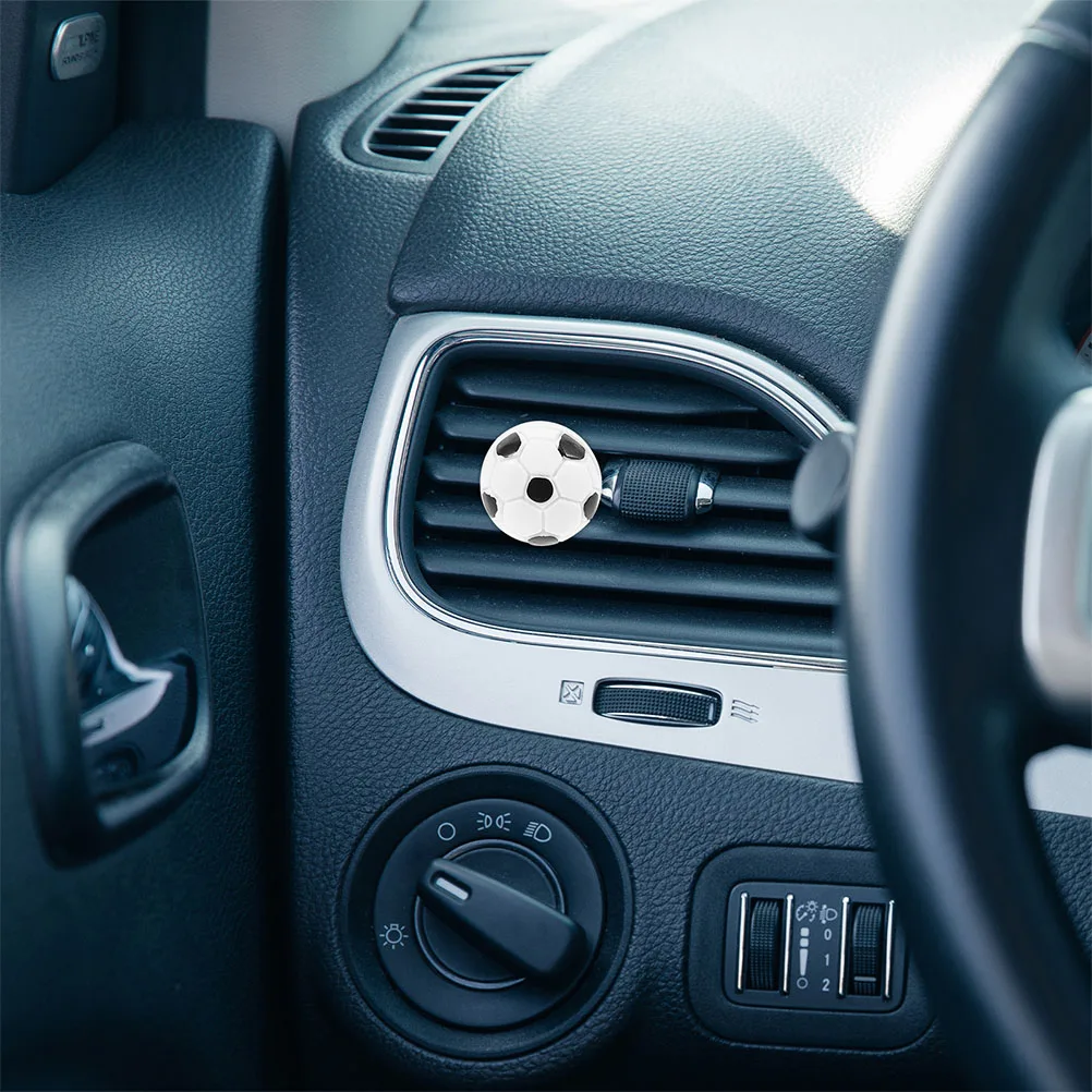 

2 Pcs Football Shaped Vent Clips Air Freshener Plastic Decorations Interior Accessories Car Air Conditioning Clip Car Vent