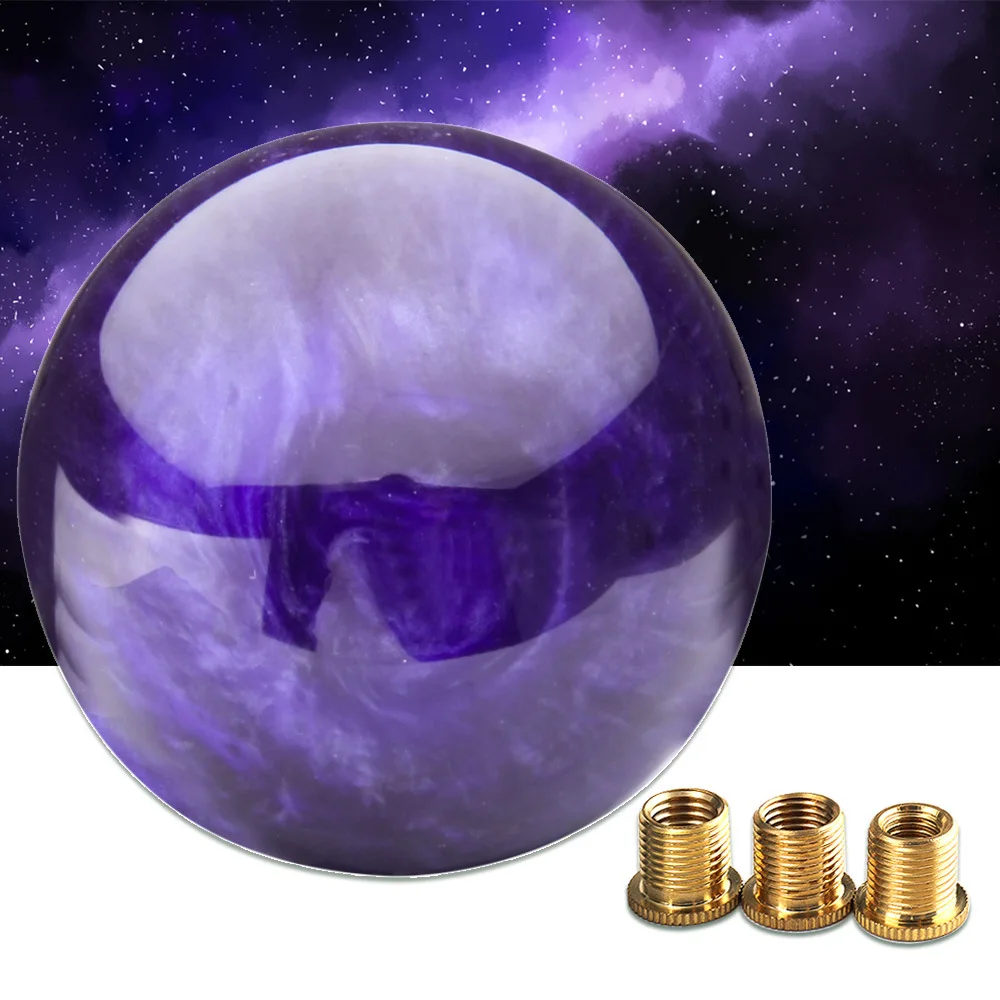 Pomello Del Cambio In Resina Viola Universale Per Auto Pomello Del Cambio Pomelli Leva Headball Mt At Adatto Per Honda Toyota Nissan