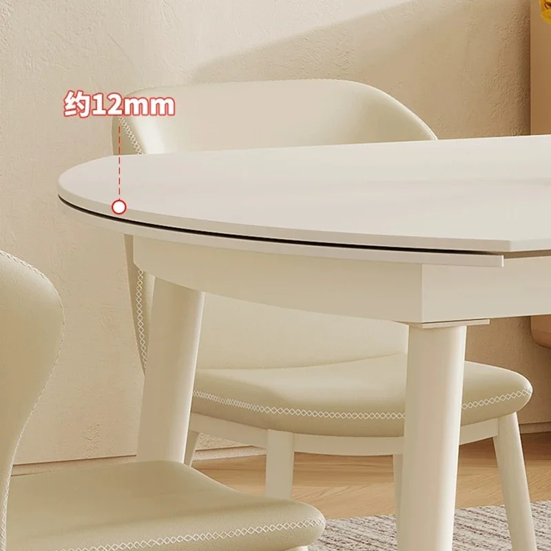 Sillas mesas comedor extensible blanco moderno salón Mesa de centro consola multifuncional Mesa de café Cocina conjunto completo