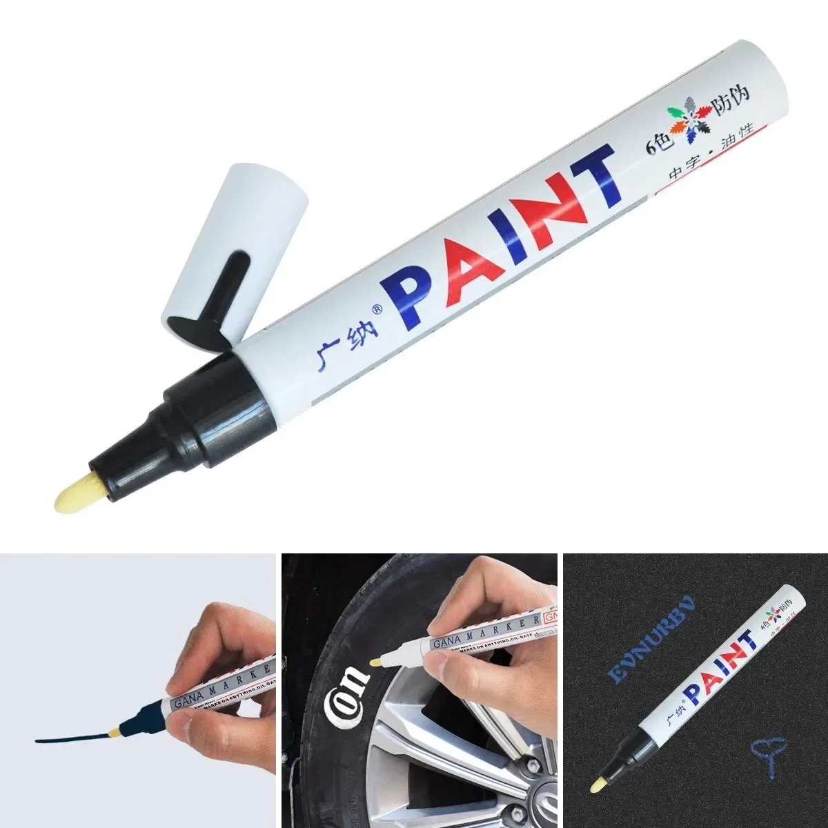 Lack Reiniger Auto Rad Reifen Fettige Malerei Stift Auto Gummi Reifen Poliert Metall Permanent Marker Graffiti Touch Scratch Nass Wachs – Detail 4