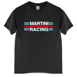 Camiseta de algodón para hombre, camisa de cuello redondo, Williams, Martini Racing, manga corta, talla grande, negra, 64891