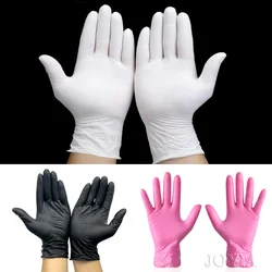 Disposable Nitrile Gloves White Latex Free Powder-Free Glove Small Medium Large S M L Black Woman Man Work Hand Protection Pink