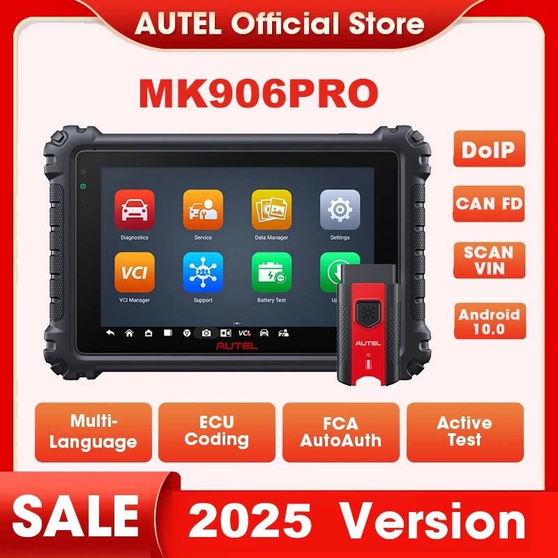 Autel MaxiCOM MK906PRO Diagnostic Tool Bluetooth Scanner Automotivo ECU Coding MK906 PRO Automotive Tools PK MS906BT MK906S PRO