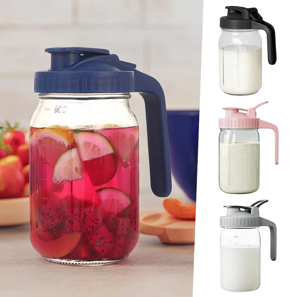 

32oz Glass Breastmilk Pitcher Non BPA Juices Bottle Coffee Cup Transparent Milk Tea Cups Coffee Mug For Home Bar Drinkware