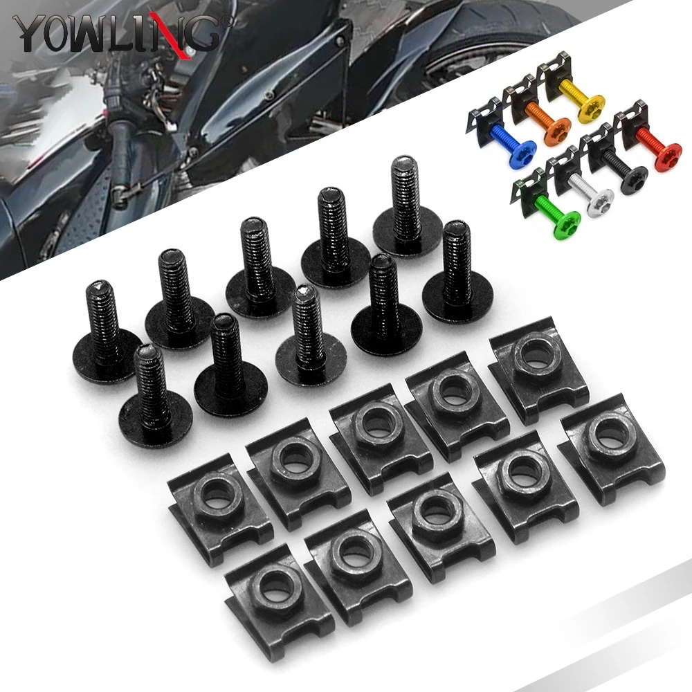 

Motorcycle Fairing Body Bolts Scooter Nuts Bolt For BMW S1000RR S1000R S 1000 RR S1000 R S1000XR 2010-2017 Kawasaki Z800 Version