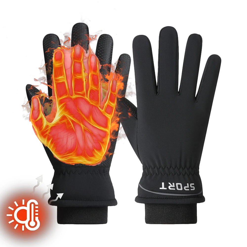 Winterhandschuhe für Damen und Herren, Touchscreen-isolierte warme Handschuhe für kaltes Wetter, winddicht, Thermo-Schnee-Skifahren, Fahren, Radfahren, Laufen